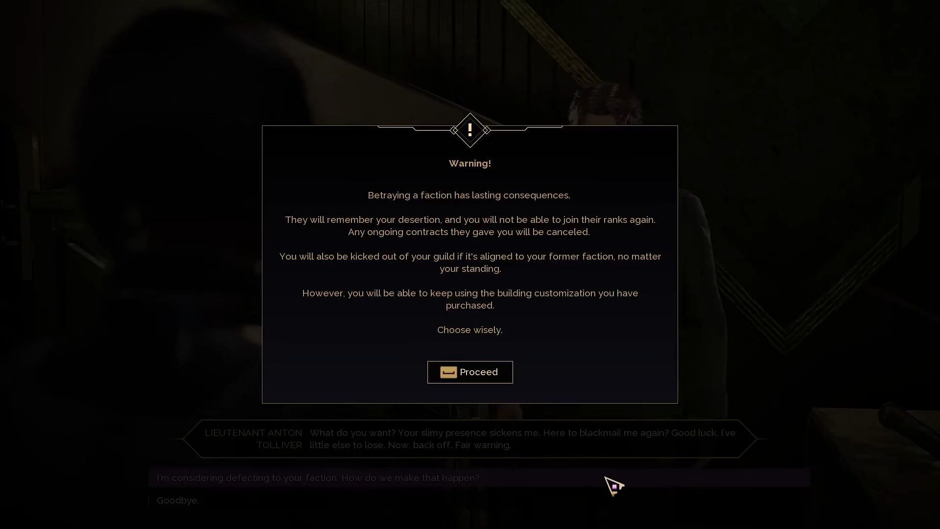 You can switch sides, but there are consequences (Image via Funcom)